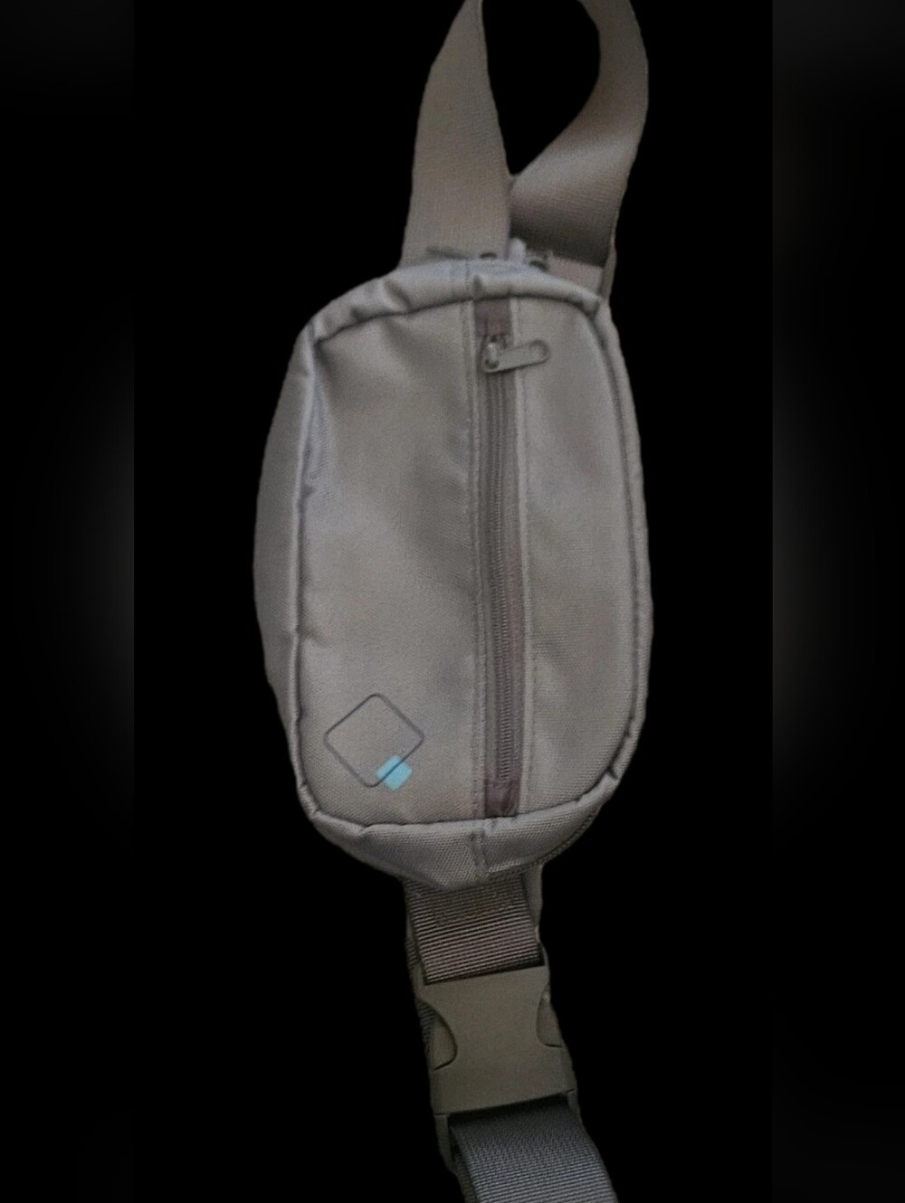NWOT Gray Zippered Pouch Belt Bag